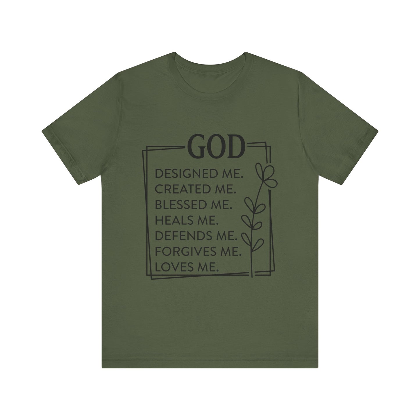 God Designed Me Jersey Short Sleeve Tee