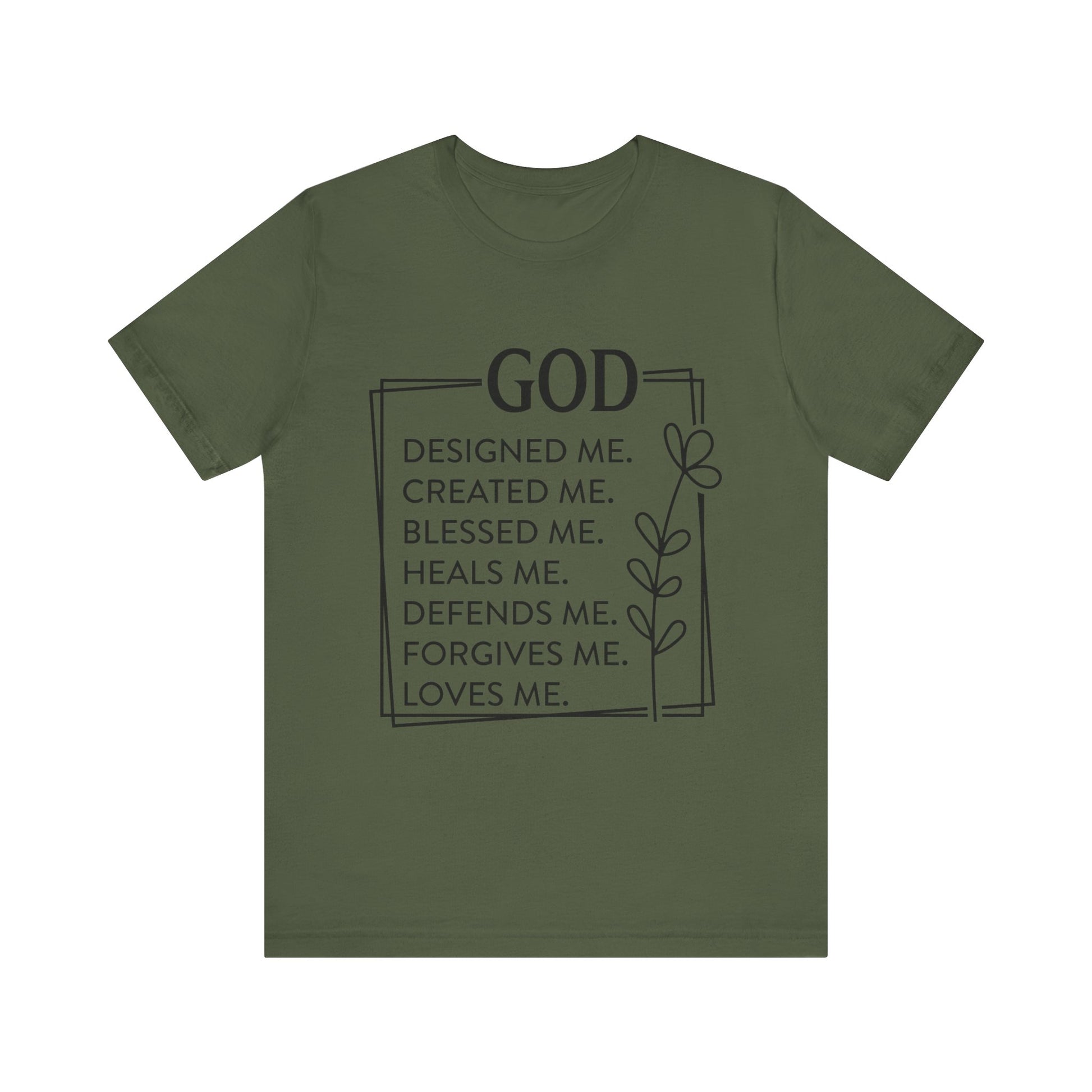 God Designed Me Jersey Short Sleeve Tee