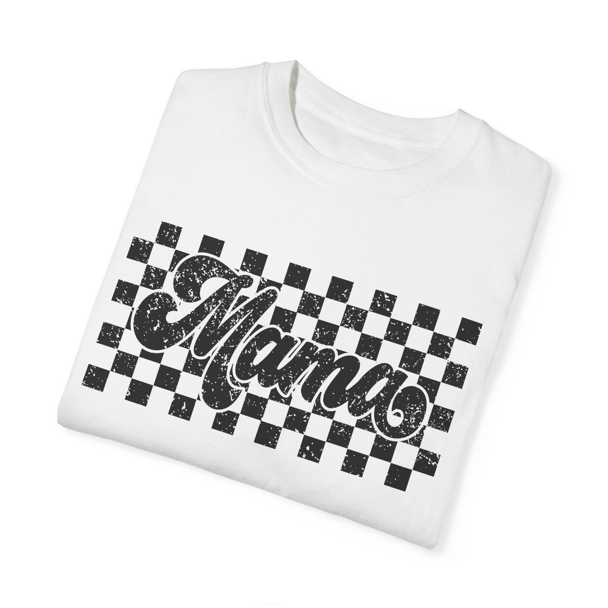 Mama Checkered Comfort Color T-Shirt