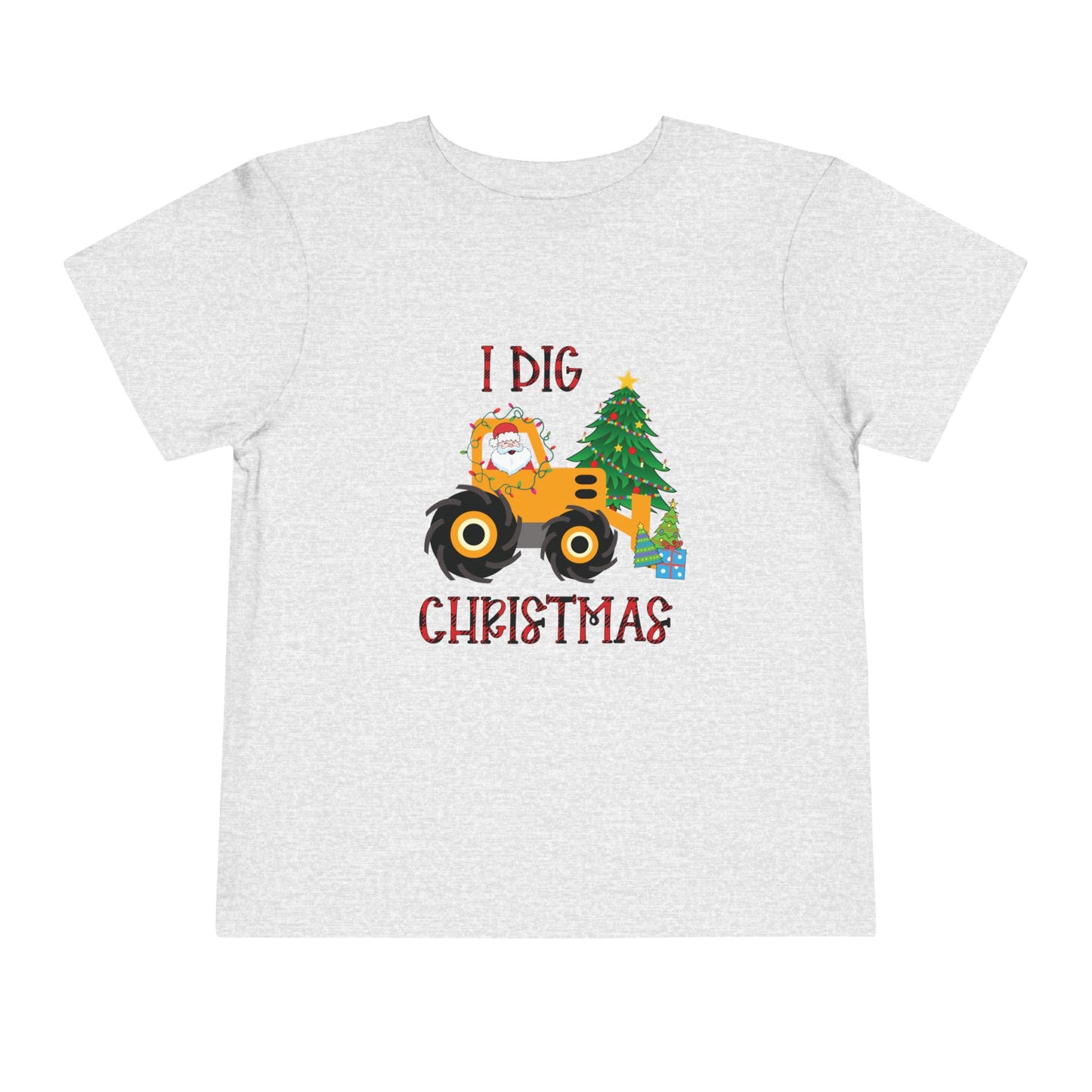 I Dig Christmas Toddler Short Sleeve Tee/Christmas Toddler Tee