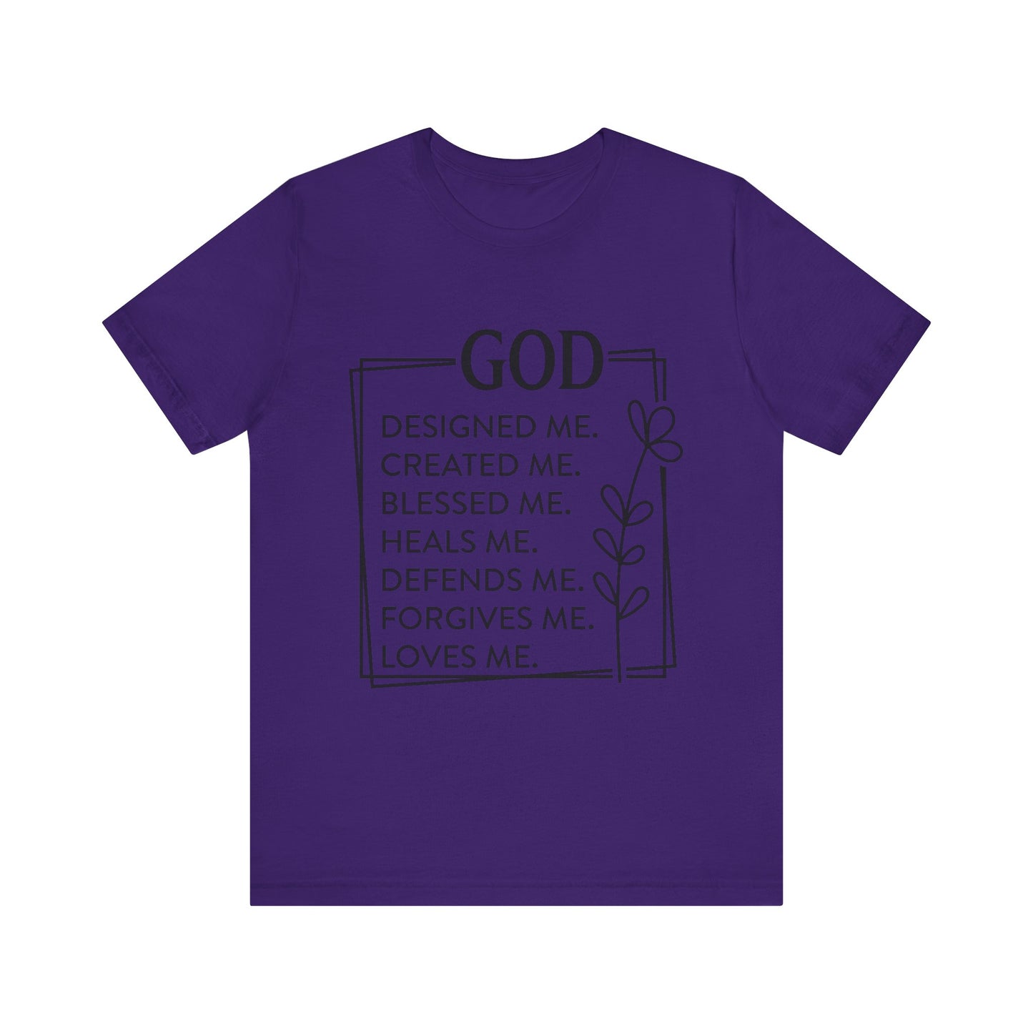 God Designed Me Jersey Short Sleeve Tee