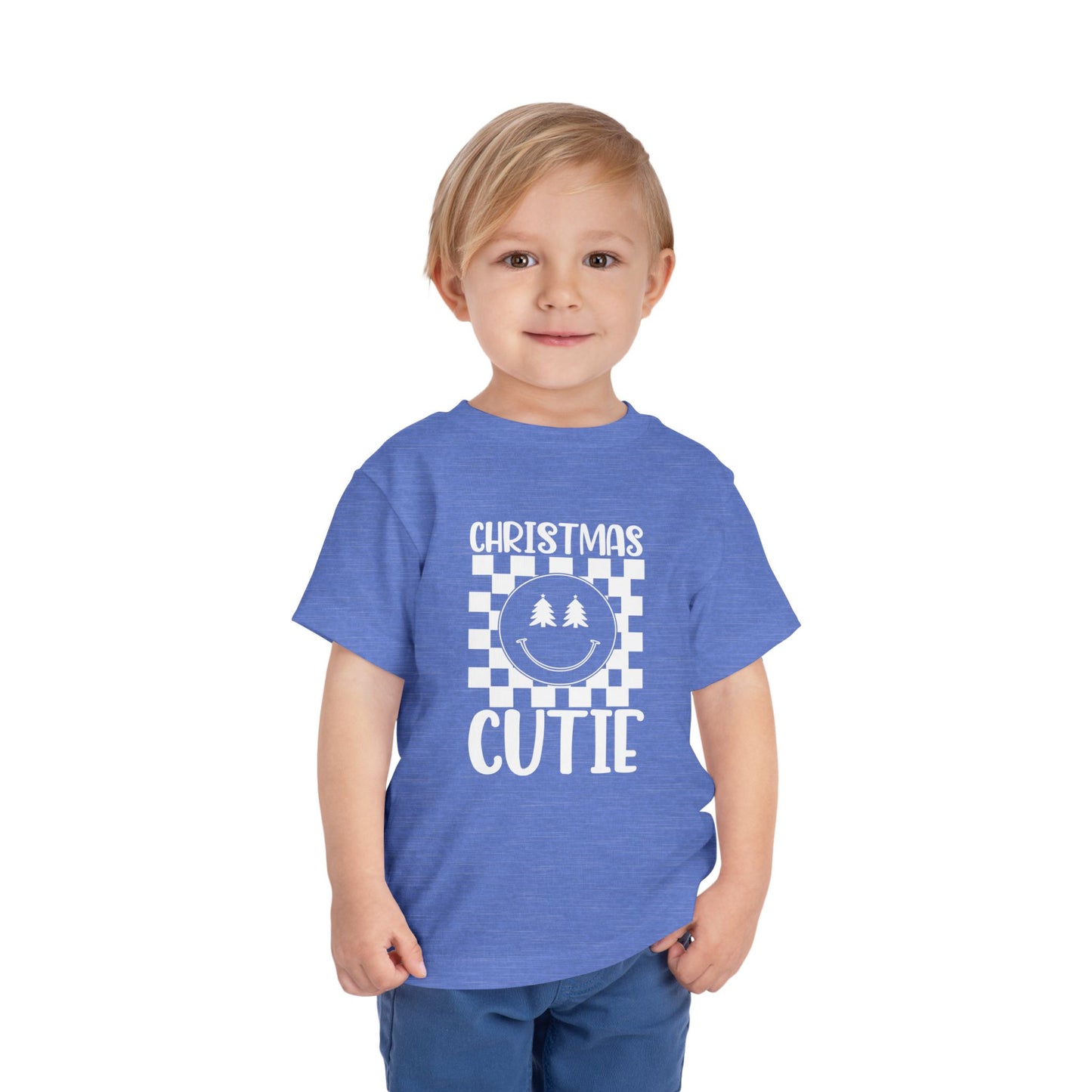 Christmas Cutie Toddler Short Sleeve Tee/Christmas Toddler Shirt