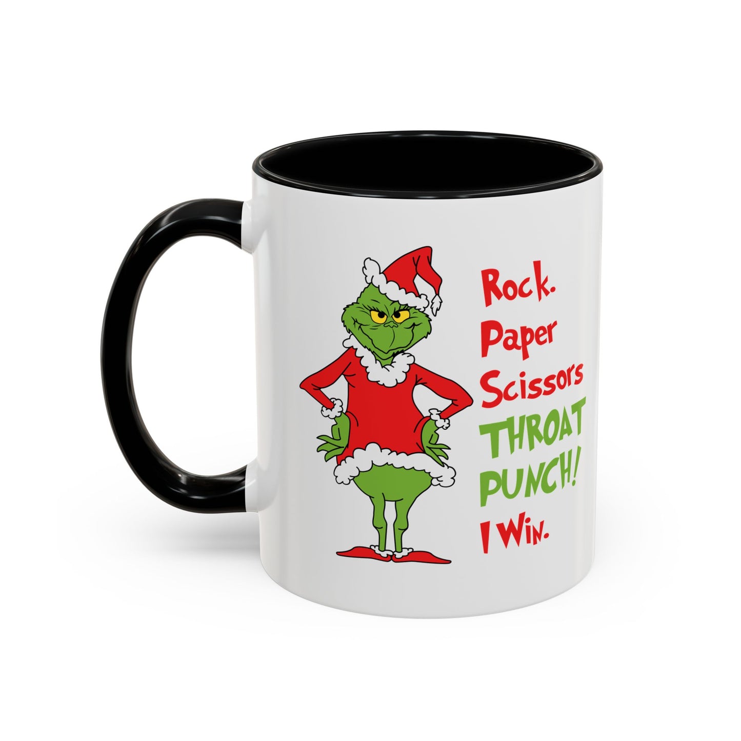 Grinch Accent Coffee Mug (11 oz) /Holiday Mug/ Holiday Coffee Mug/ Funny Holiday Mug