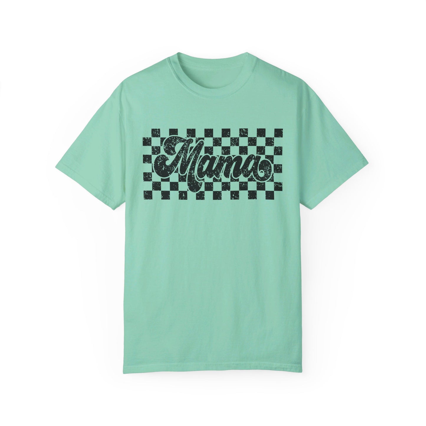 Mama Checkered Comfort Color T-Shirt