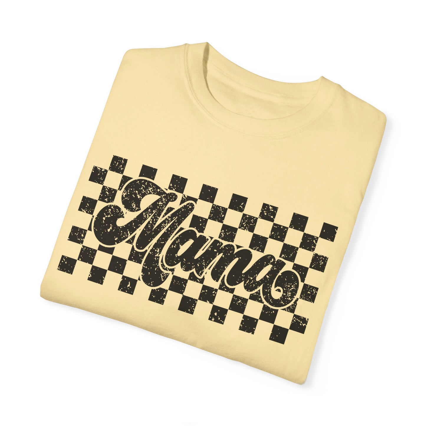 Mama Checkered Comfort Color T-Shirt