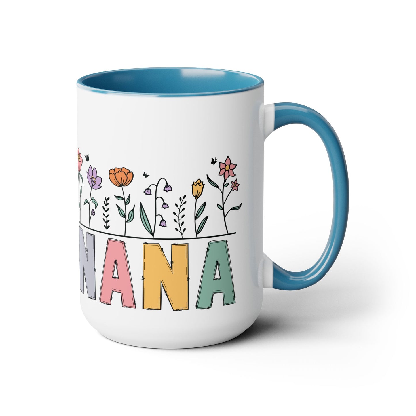 Nana Large Two-Tone Coffee Mugs, 15oz