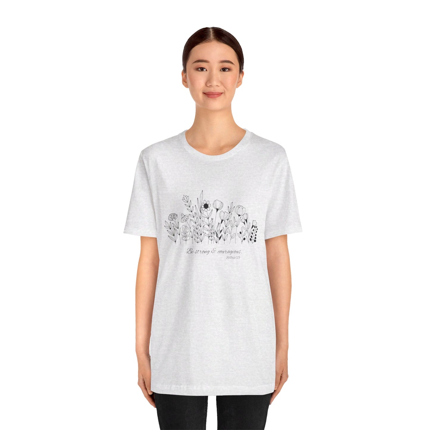 Minimalist T-Shirts, Gifts for Women, Flowers Bella Canvas, Aesthetic Tees, Floral Shirts for Women, Wild Flowers Graphic Tees Unisex