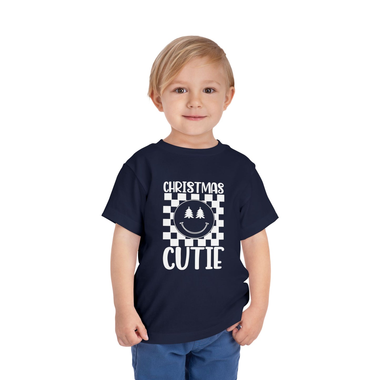Christmas Cutie Toddler Short Sleeve Tee/Christmas Toddler Shirt