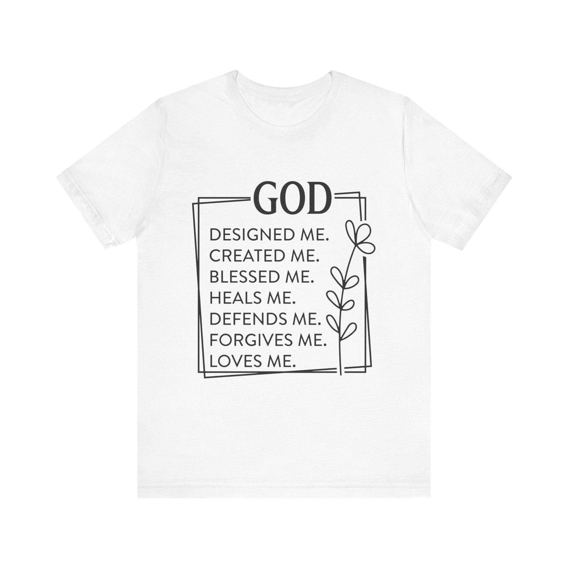 God Designed Me Jersey Short Sleeve Tee