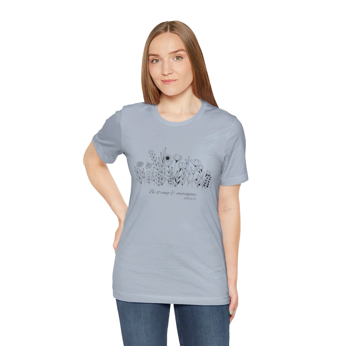 Minimalist T-Shirts, Gifts for Women, Flowers Bella Canvas, Aesthetic Tees, Floral Shirts for Women, Wild Flowers Graphic Tees Unisex