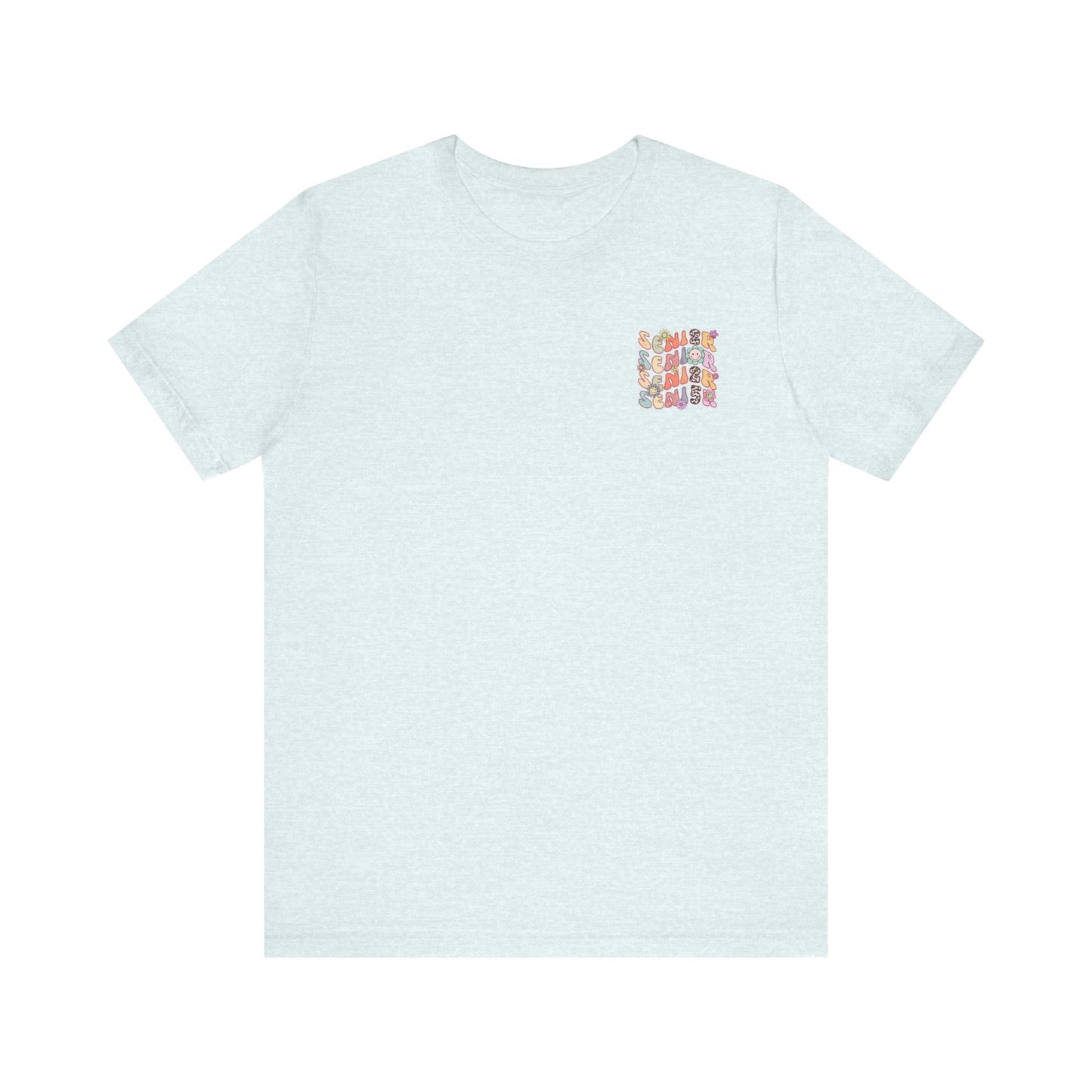 Senior 2025 Bella Canvas Unisex Garment-Dyed T-shirt/Front and back design/Senior 2025/Class of 2025/Graduation class of 2025/gift for her