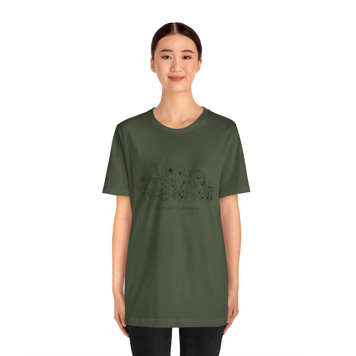 Minimalist T-Shirts, Gifts for Women, Flowers Bella Canvas, Aesthetic Tees, Floral Shirts for Women, Wild Flowers Graphic Tees Unisex