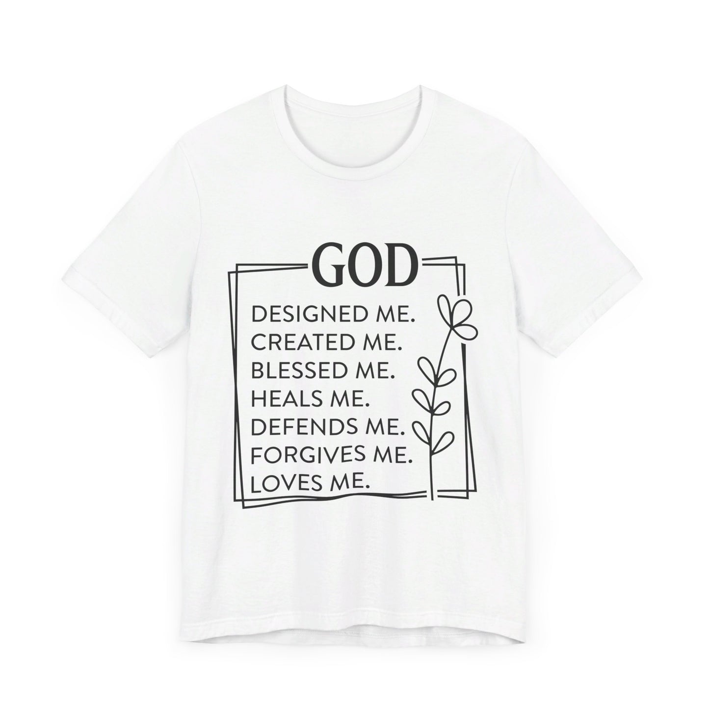 God Designed Me Jersey Short Sleeve Tee