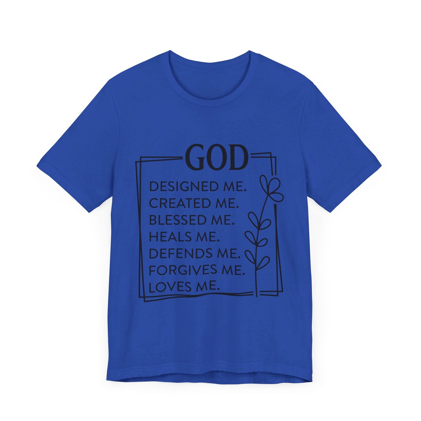 God Designed Me Jersey Short Sleeve Tee