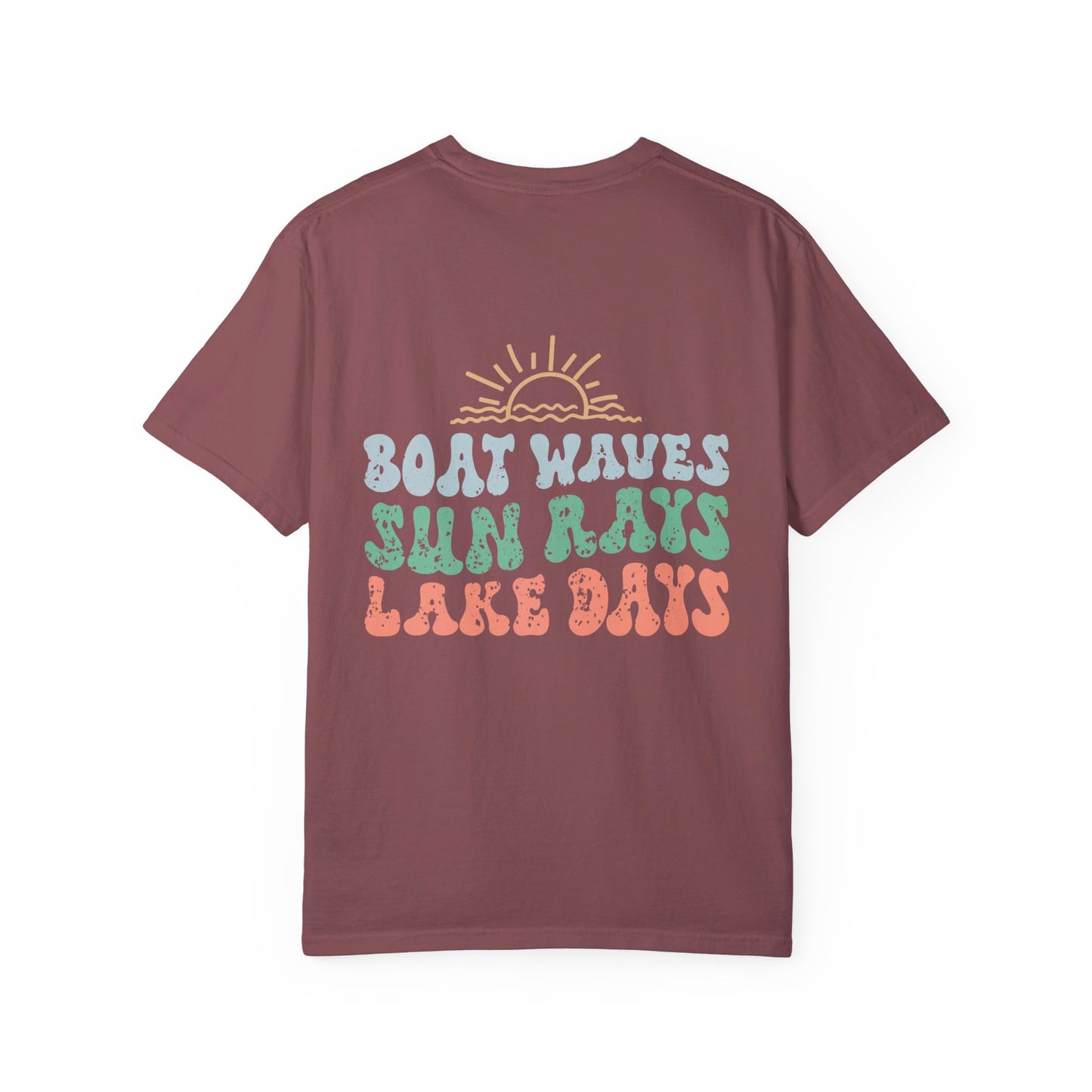 Lake Days Comfort Color T-shirt/ Front & Back Design