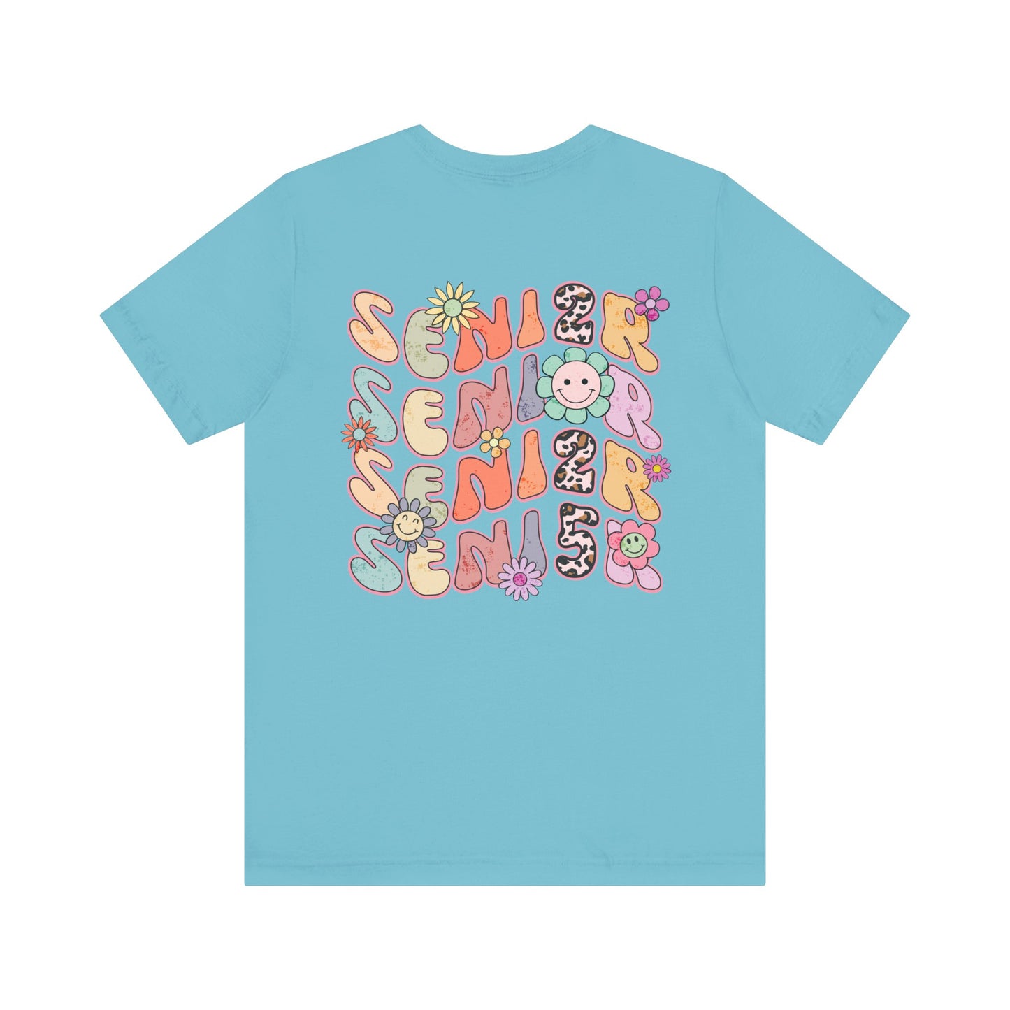 Senior 2025 Bella Canvas Unisex Garment-Dyed T-shirt/Front and back design/Senior 2025/Class of 2025/Graduation class of 2025/gift for her