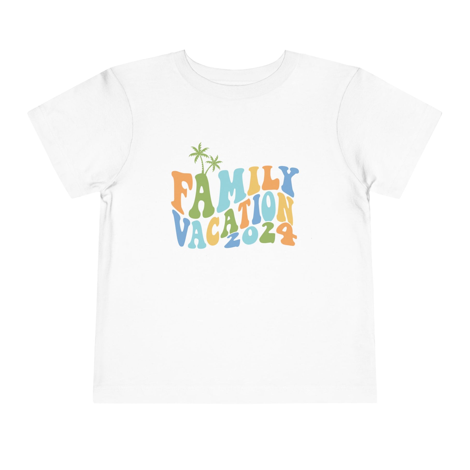 Family Vacation 2024 Matching Toddler Short Sleeve Tee