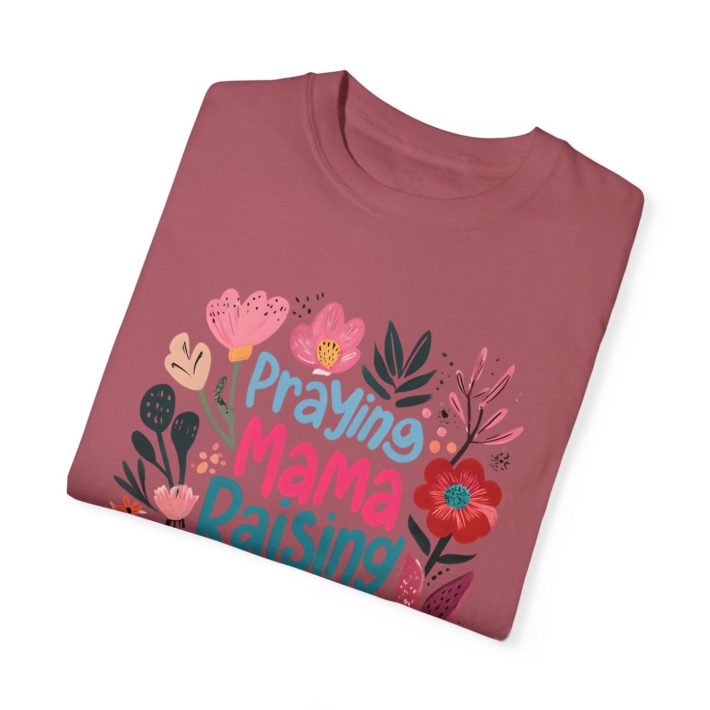 Praying Mama Raising Warriors T-Shirt, Gift for Moms, Mother's Day Tee, Women’s Empowerment Shirt, Floral Graphic Top,