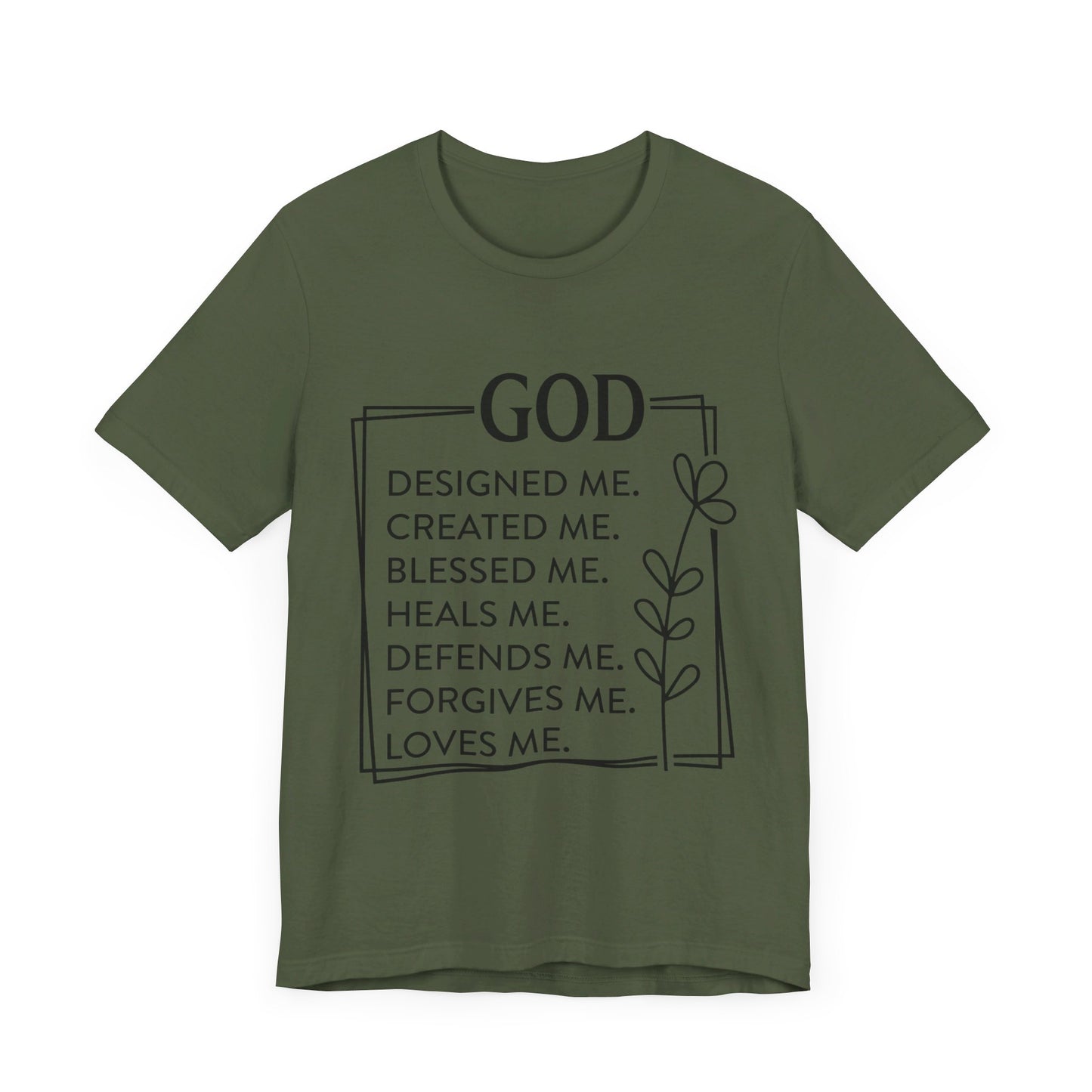 God Designed Me Jersey Short Sleeve Tee