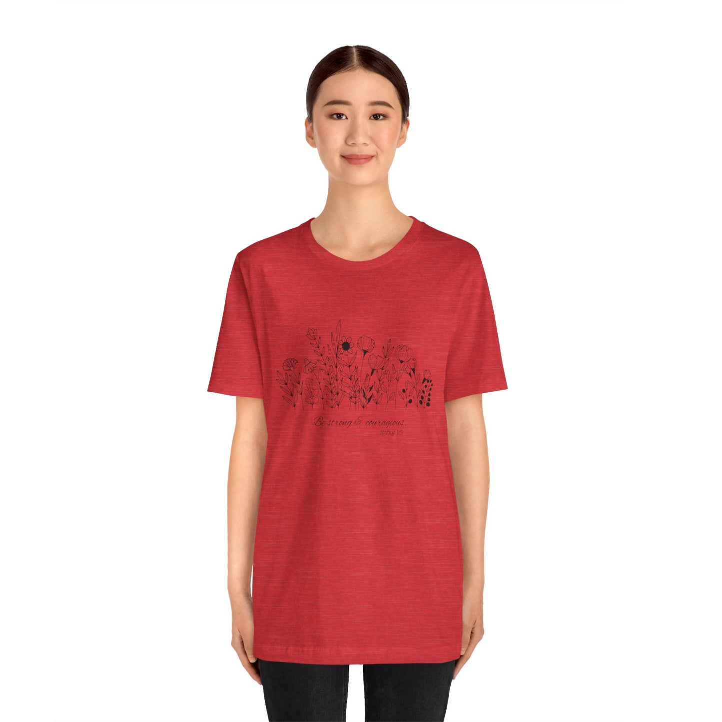 Minimalist T-Shirts, Gifts for Women, Flowers Bella Canvas, Aesthetic Tees, Floral Shirts for Women, Wild Flowers Graphic Tees Unisex