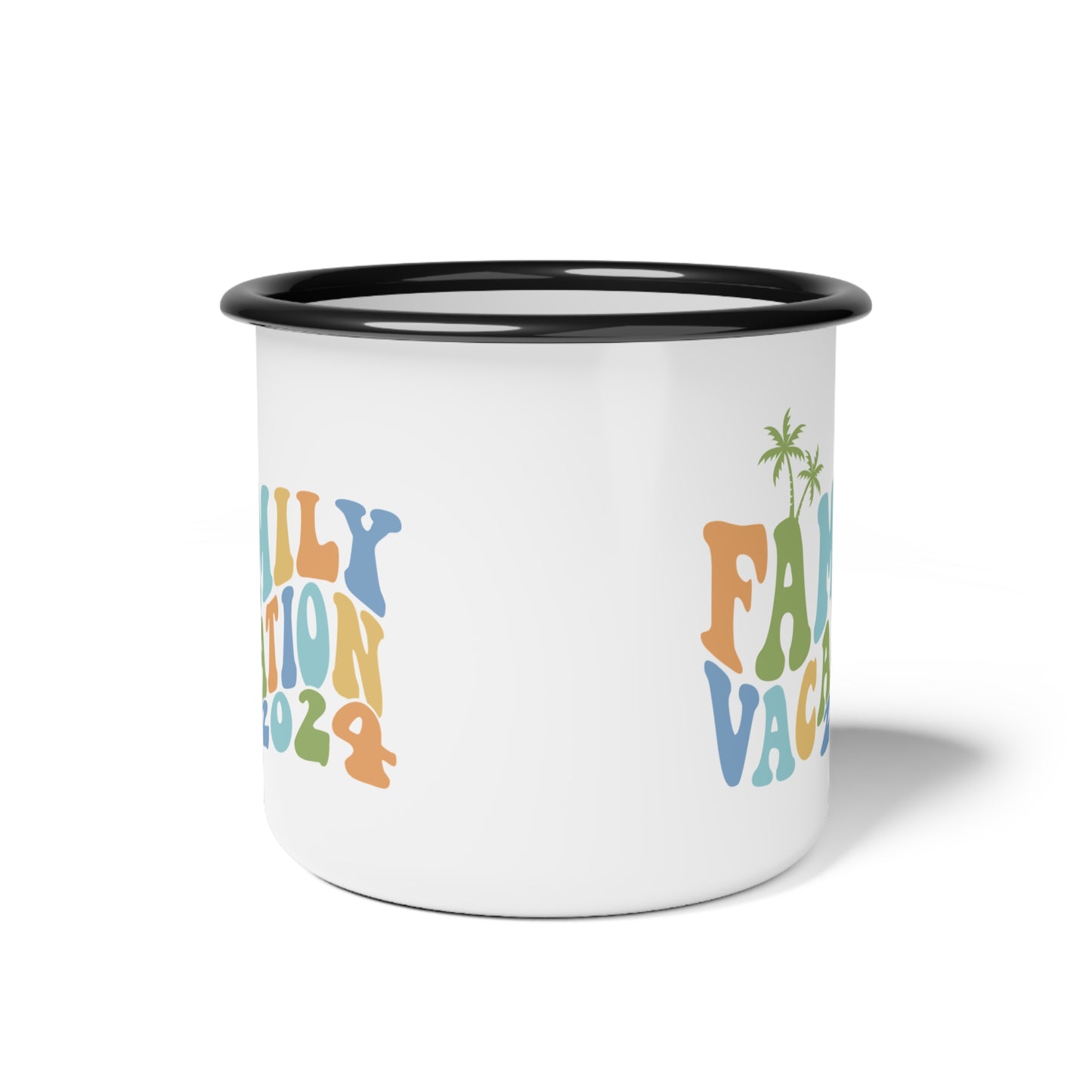 Family Vacation 2024 Enamel Camp Coffee Cup