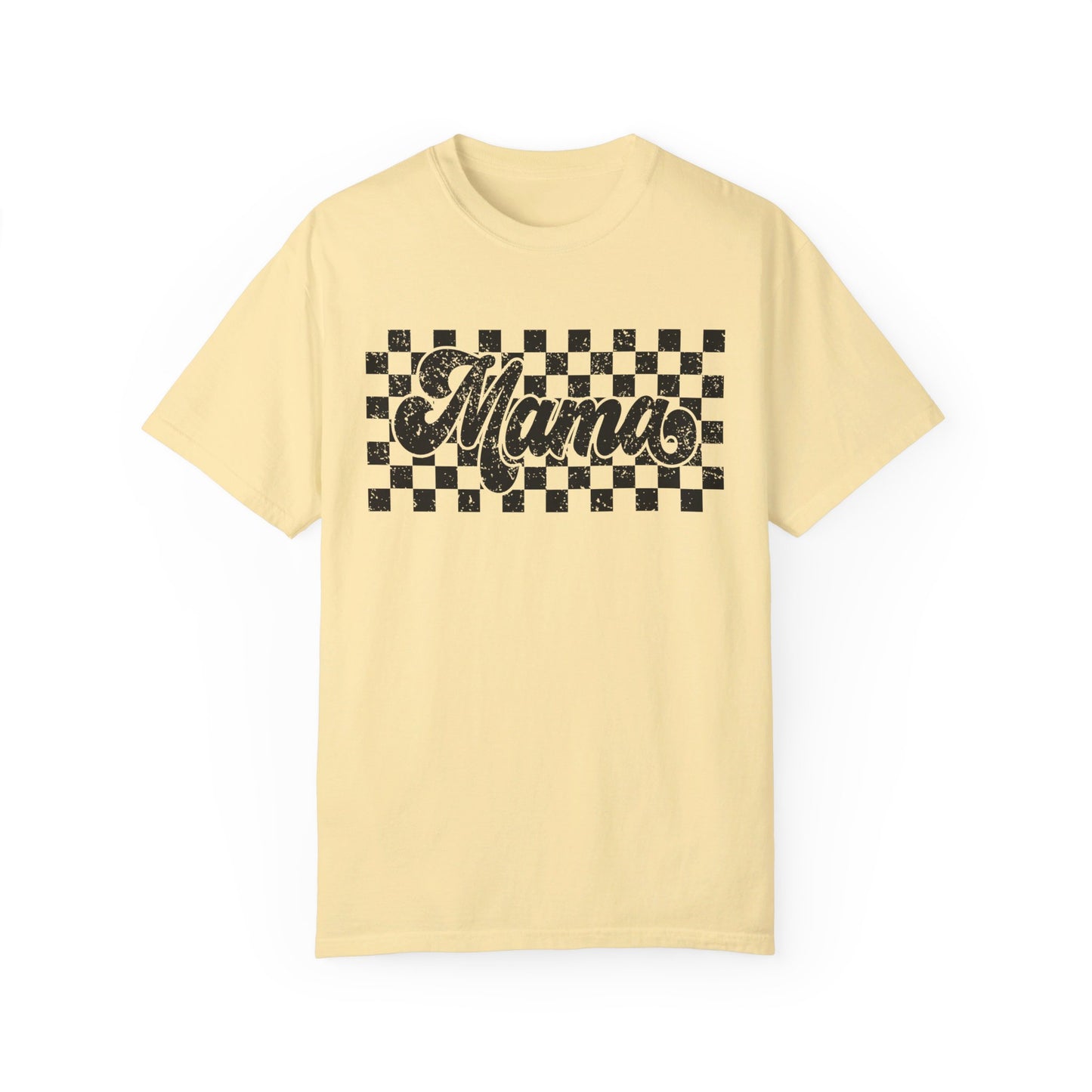 Mama Checkered Comfort Color T-Shirt