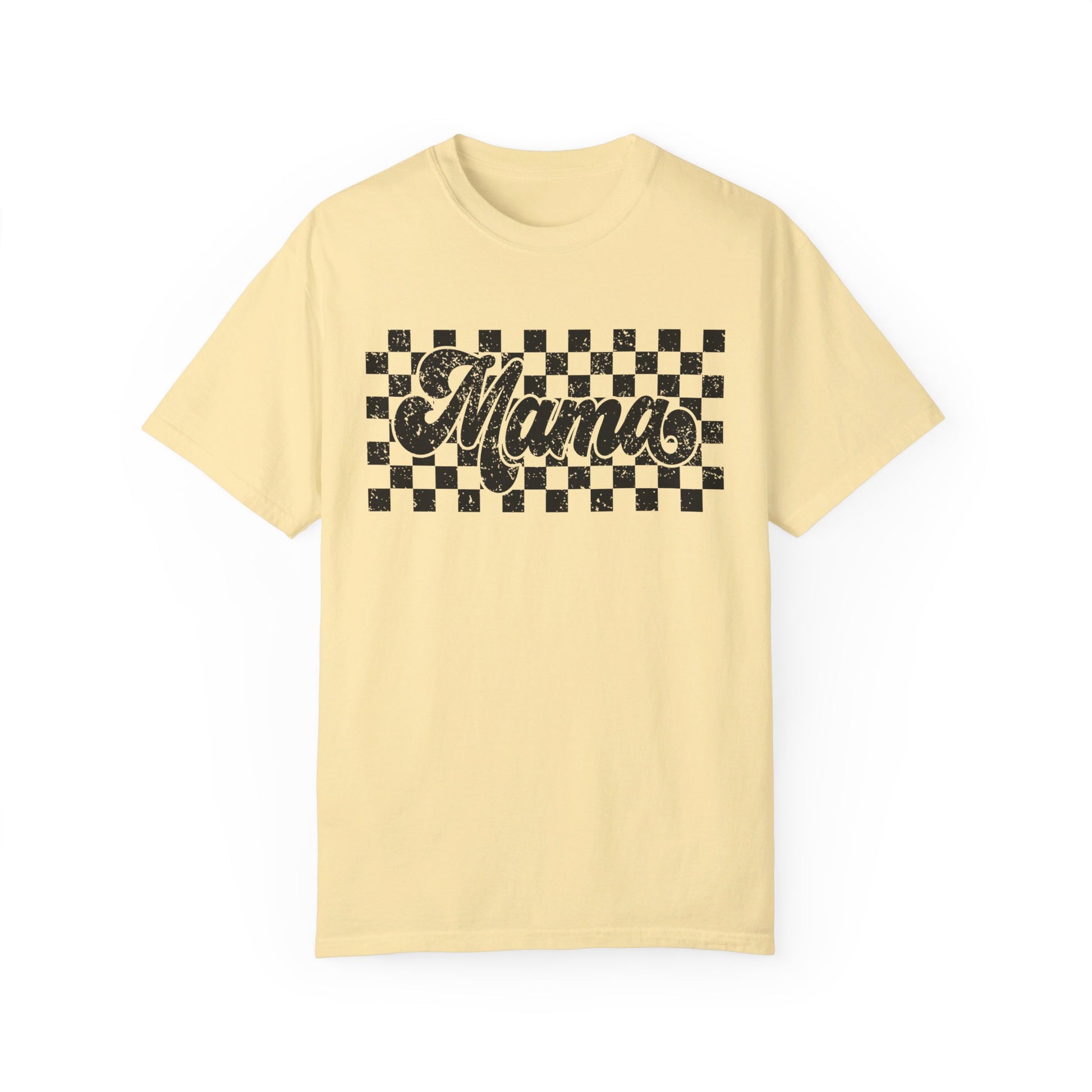 Mama Checkered Comfort Color T-Shirt