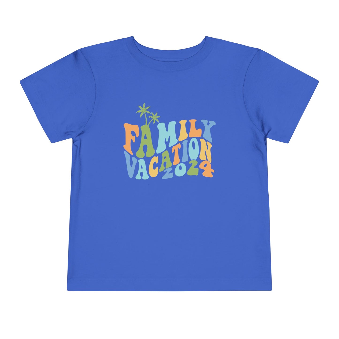 Family Vacation 2024 Matching Toddler Short Sleeve Tee