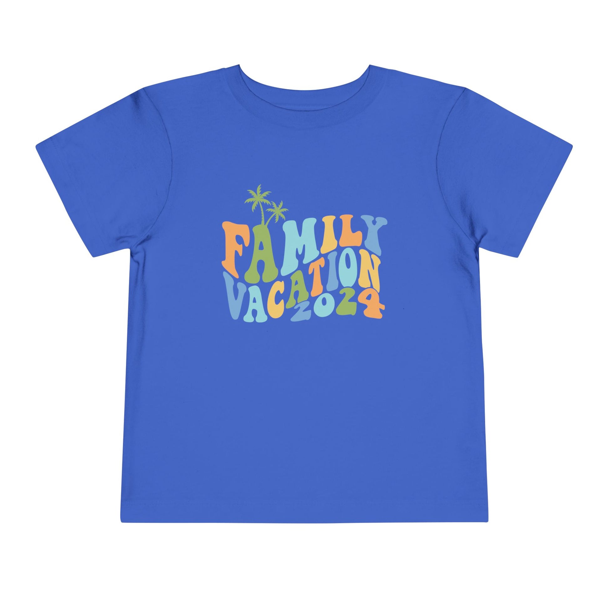 Family Vacation 2024 Matching Toddler Short Sleeve Tee