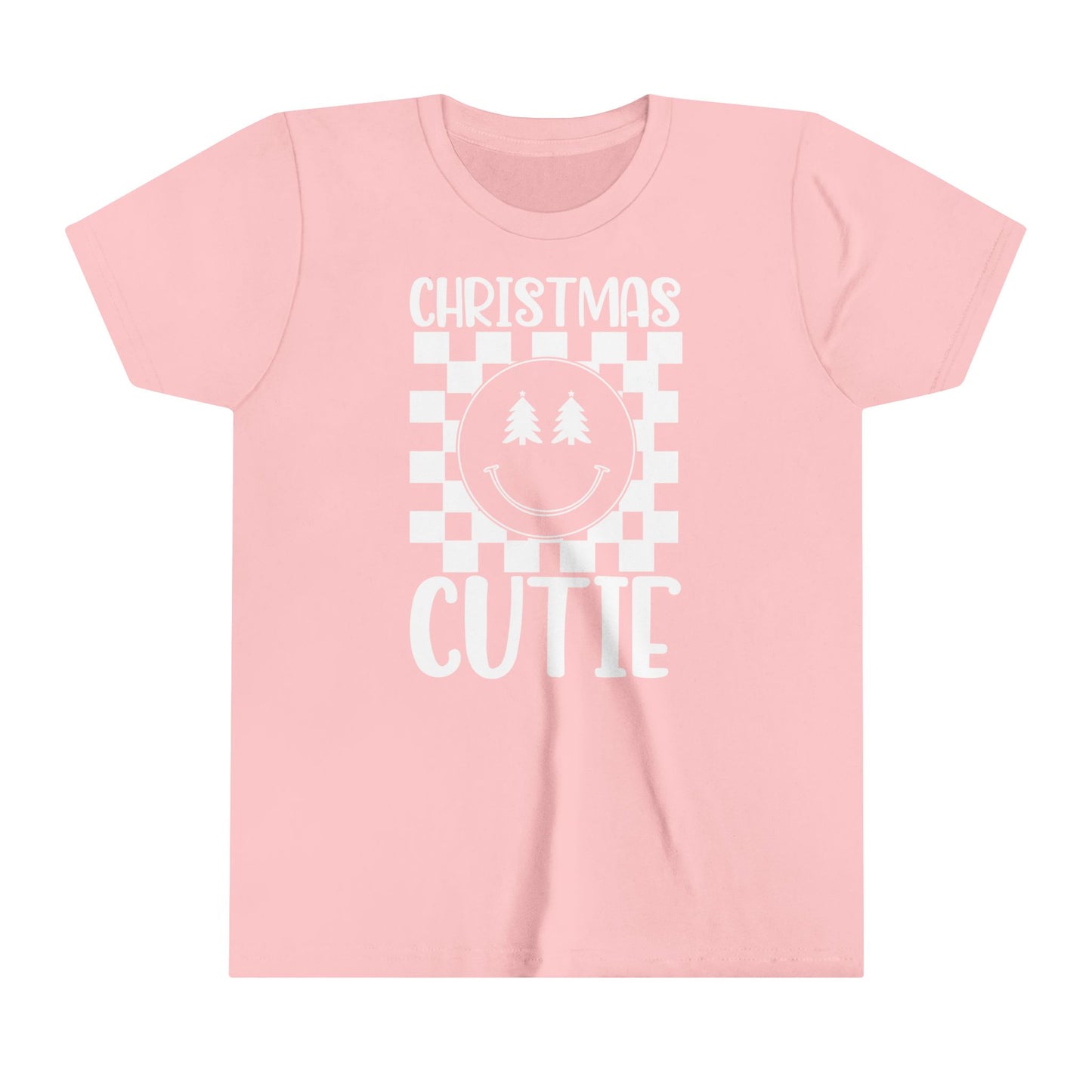 Christmas Cutie Youth Short Sleeve Tee/Retro Christmas Kids shirt