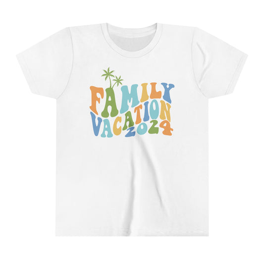 Family Vacation 2024 Matching Family Unisex Youth Short Sleeve Tee