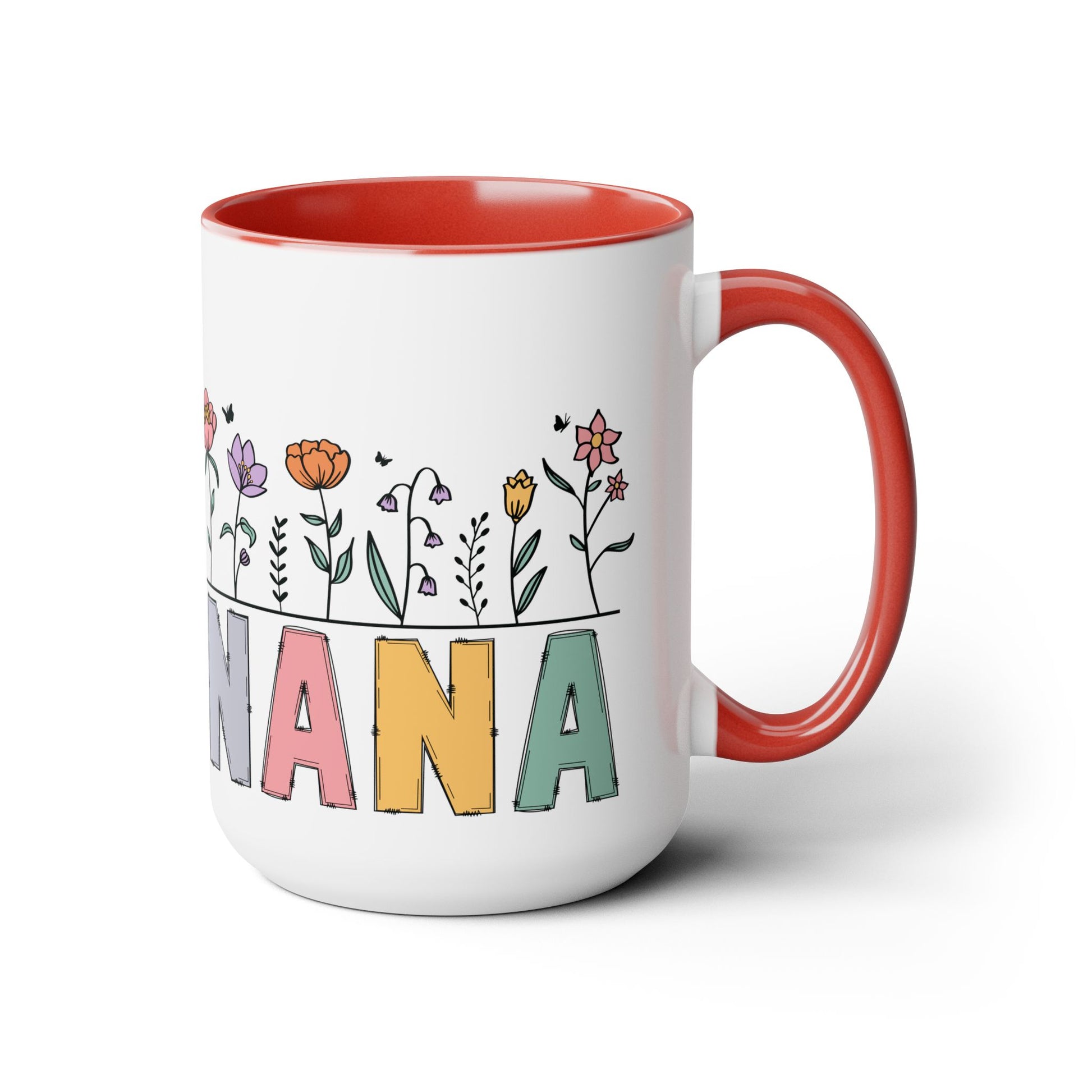 Nana Large Two-Tone Coffee Mugs, 15oz