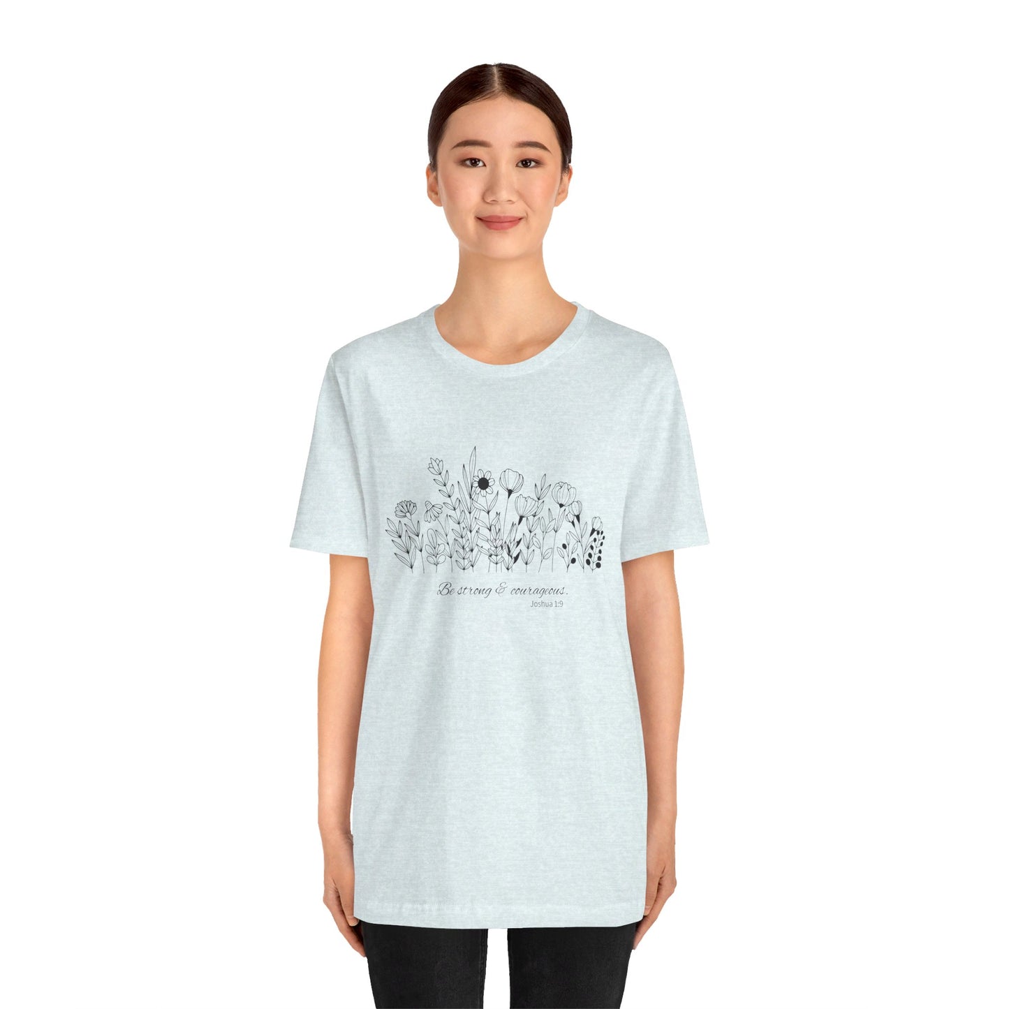 Minimalist T-Shirts, Gifts for Women, Flowers Bella Canvas, Aesthetic Tees, Floral Shirts for Women, Wild Flowers Graphic Tees Unisex