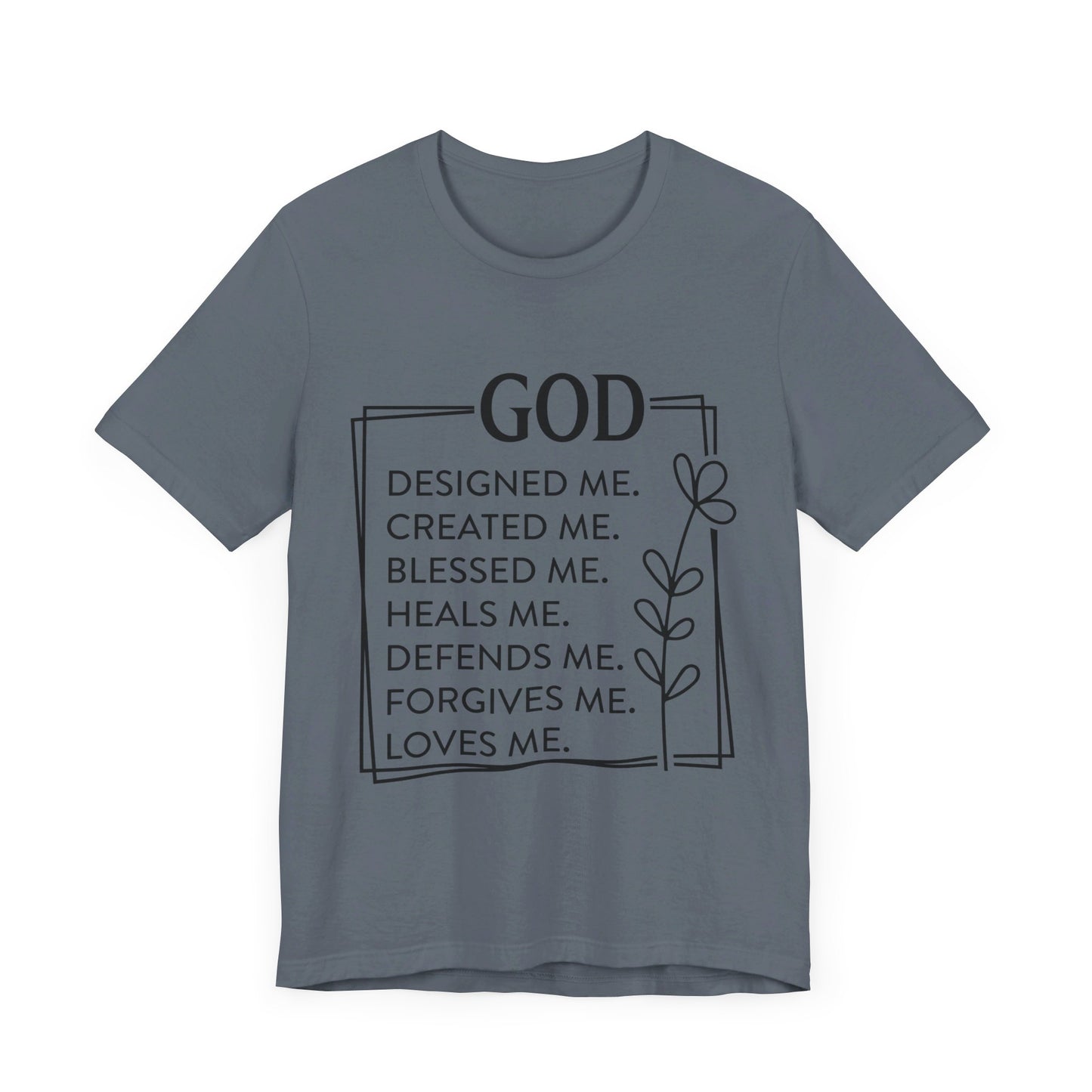 God Designed Me Jersey Short Sleeve Tee