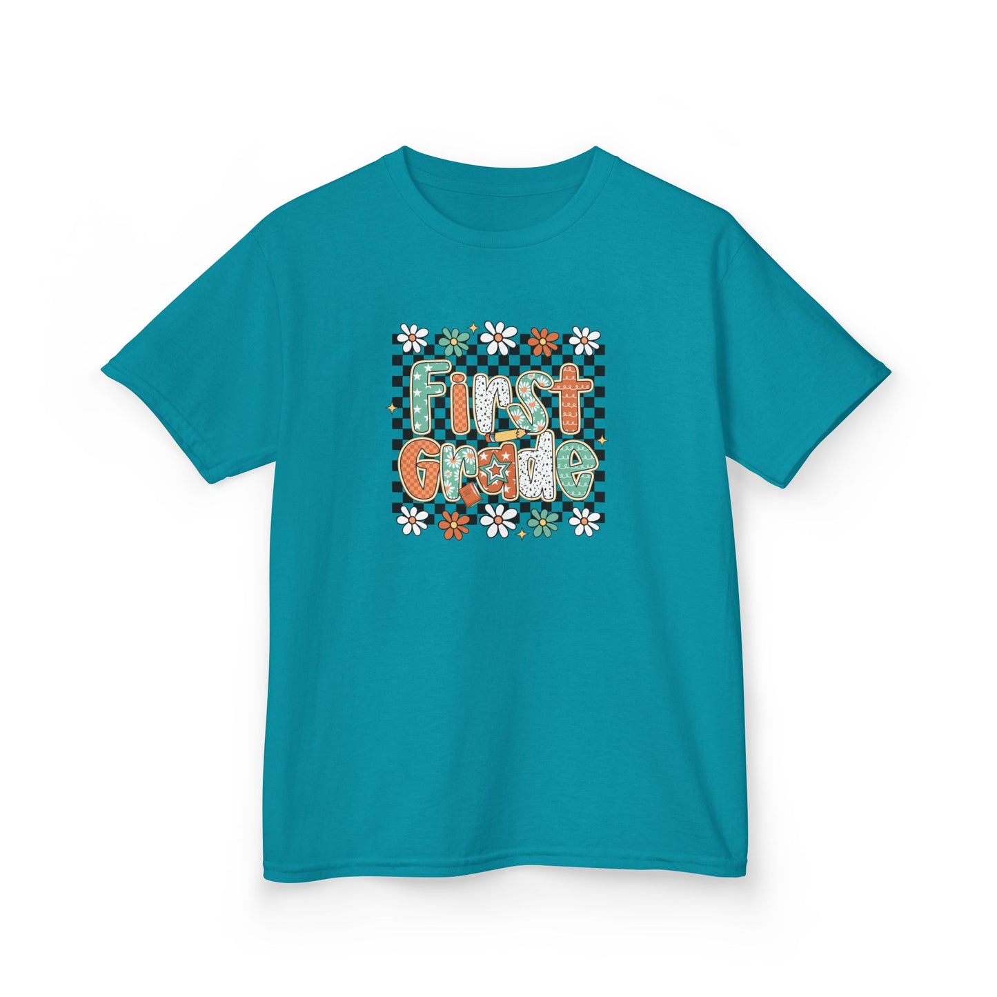 Youth First Grade Tee, Kids T-Shirt, Back to School Shirt, Educational Kids Clothing, Boys and Girls First Day of School Top