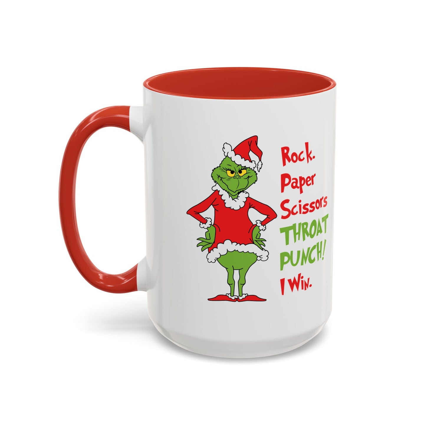 Grinch Accent Coffee Mug (11 oz) /Holiday Mug/ Holiday Coffee Mug/ Funny Holiday Mug