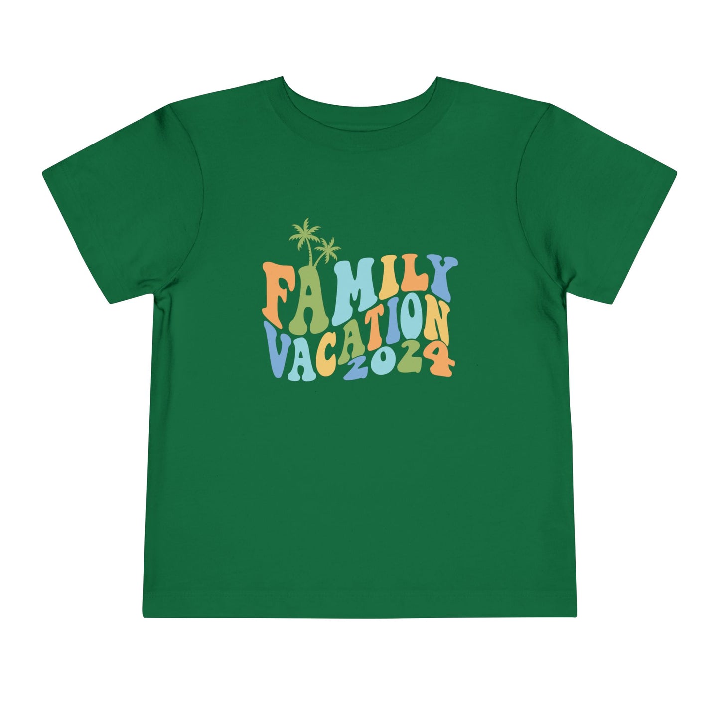 Family Vacation 2024 Matching Toddler Short Sleeve Tee