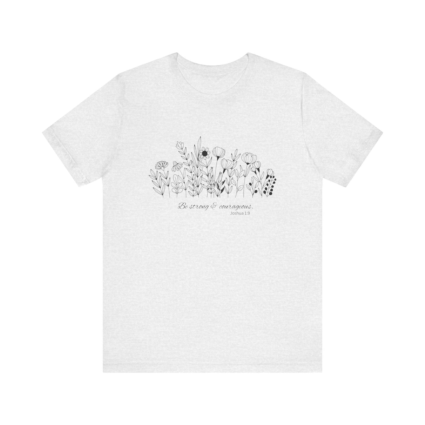 Minimalist T-Shirts, Gifts for Women, Flowers Bella Canvas, Aesthetic Tees, Floral Shirts for Women, Wild Flowers Graphic Tees Unisex