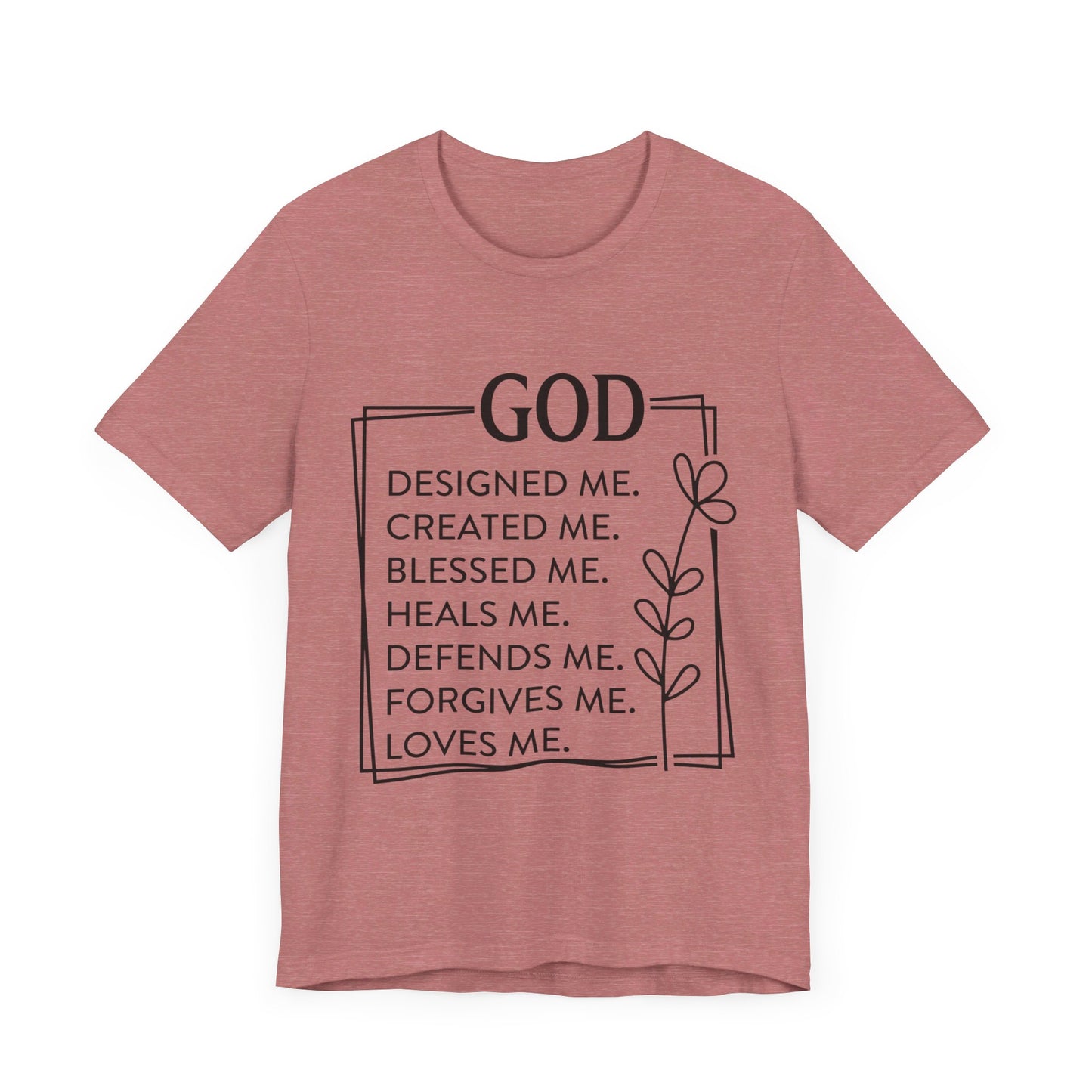 God Designed Me Jersey Short Sleeve Tee