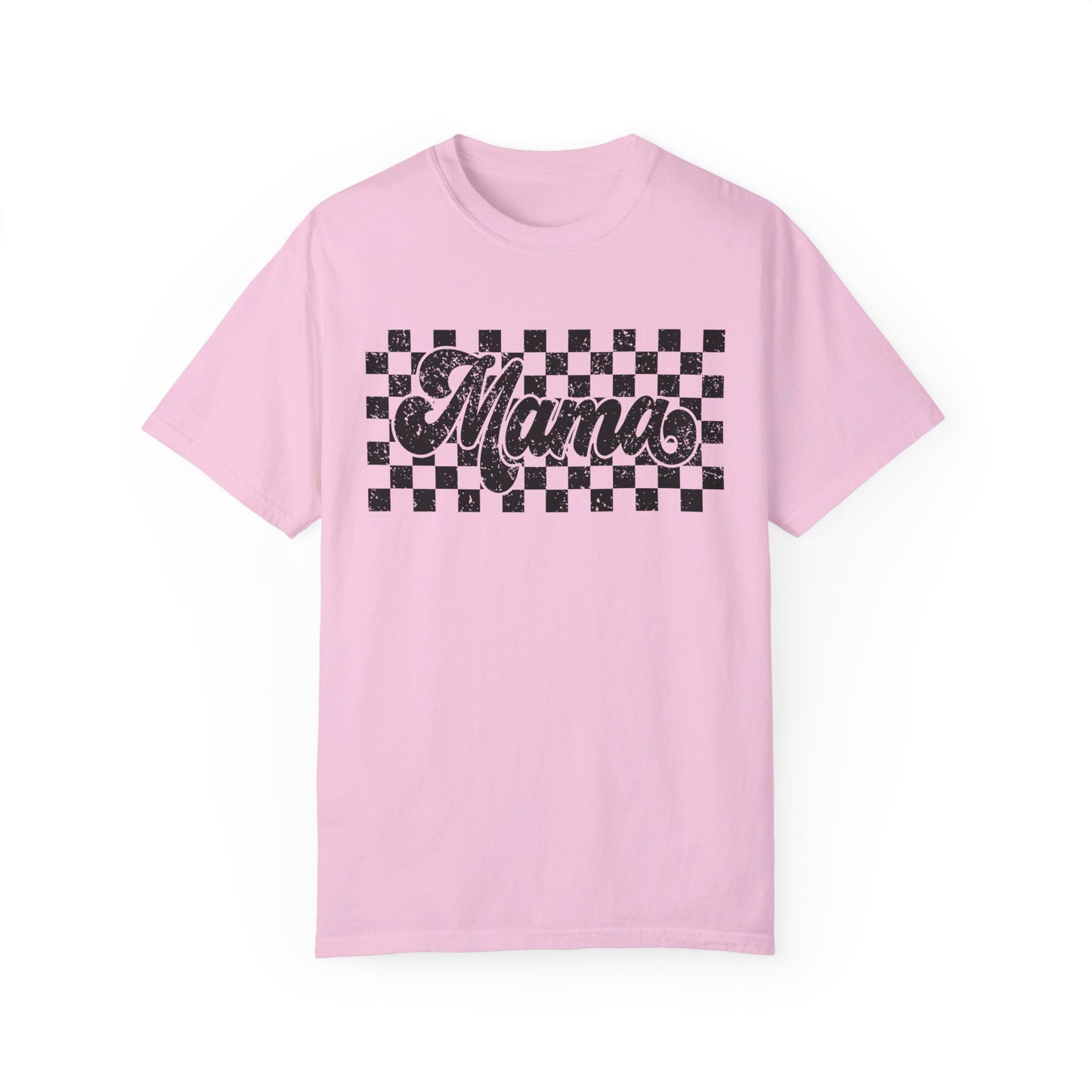 Mama Checkered Comfort Color T-Shirt