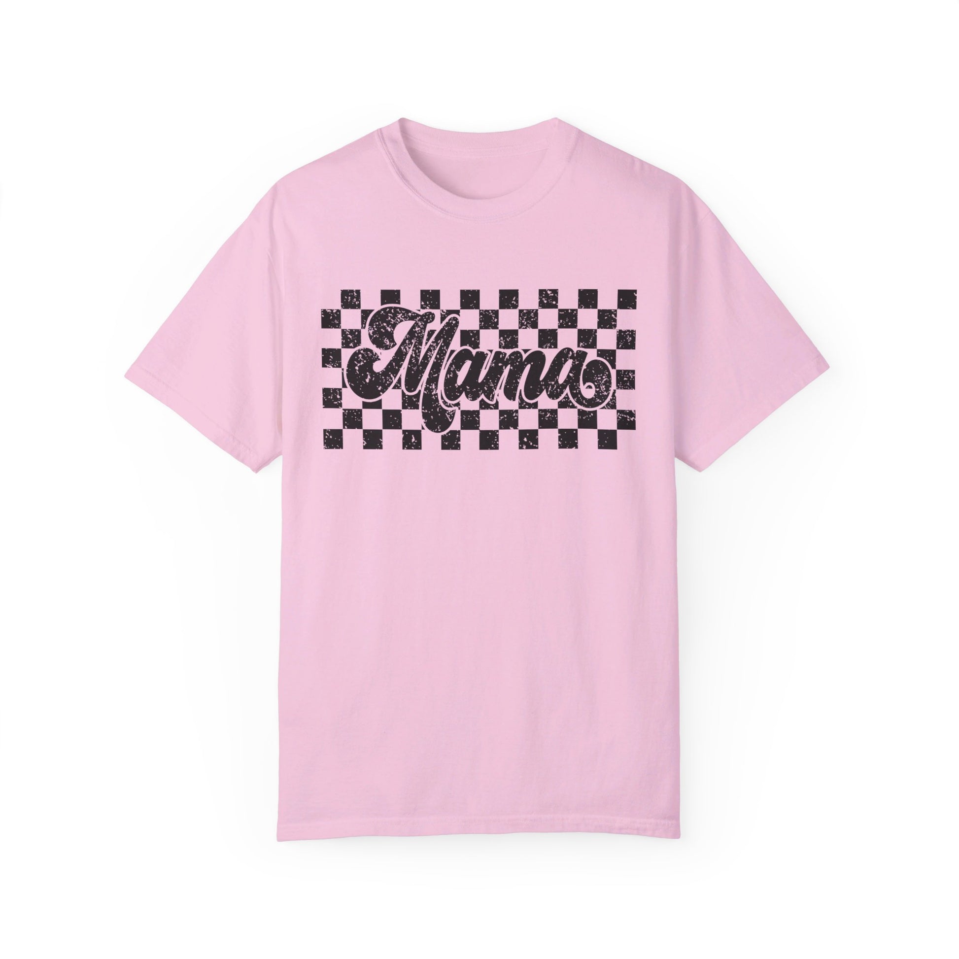 Mama Checkered Comfort Color T-Shirt