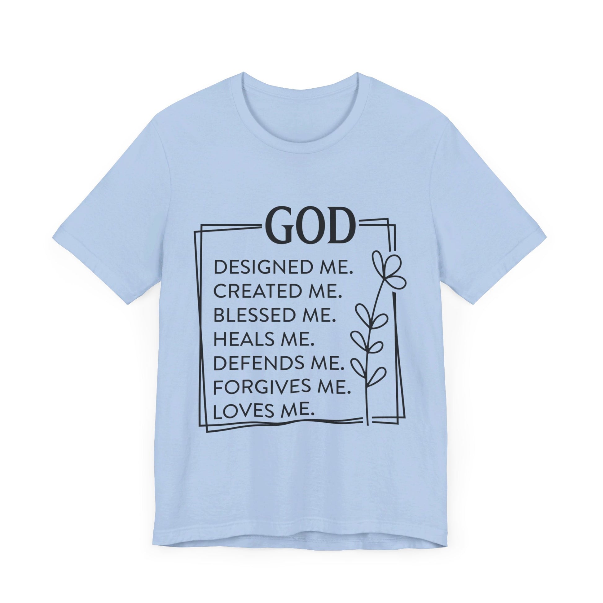 God Designed Me Jersey Short Sleeve Tee