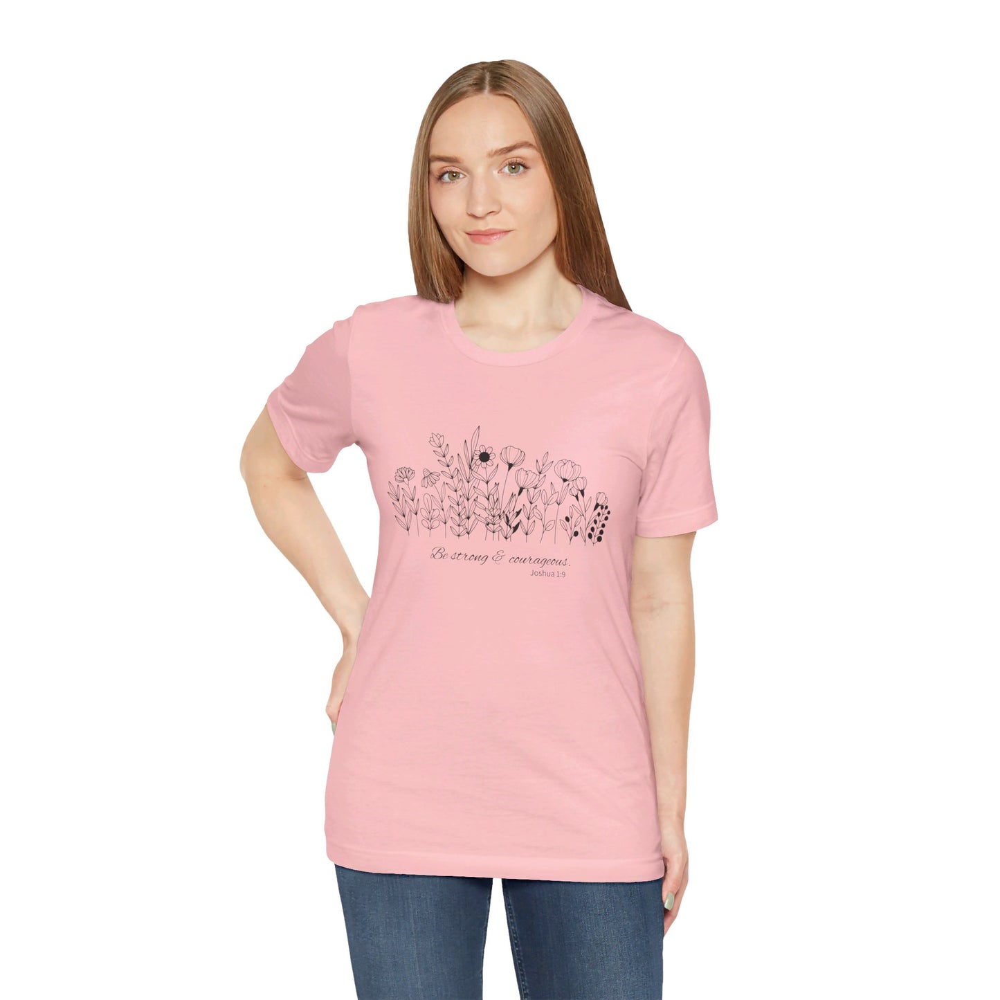 Minimalist T-Shirts, Gifts for Women, Flowers Bella Canvas, Aesthetic Tees, Floral Shirts for Women, Wild Flowers Graphic Tees Unisex