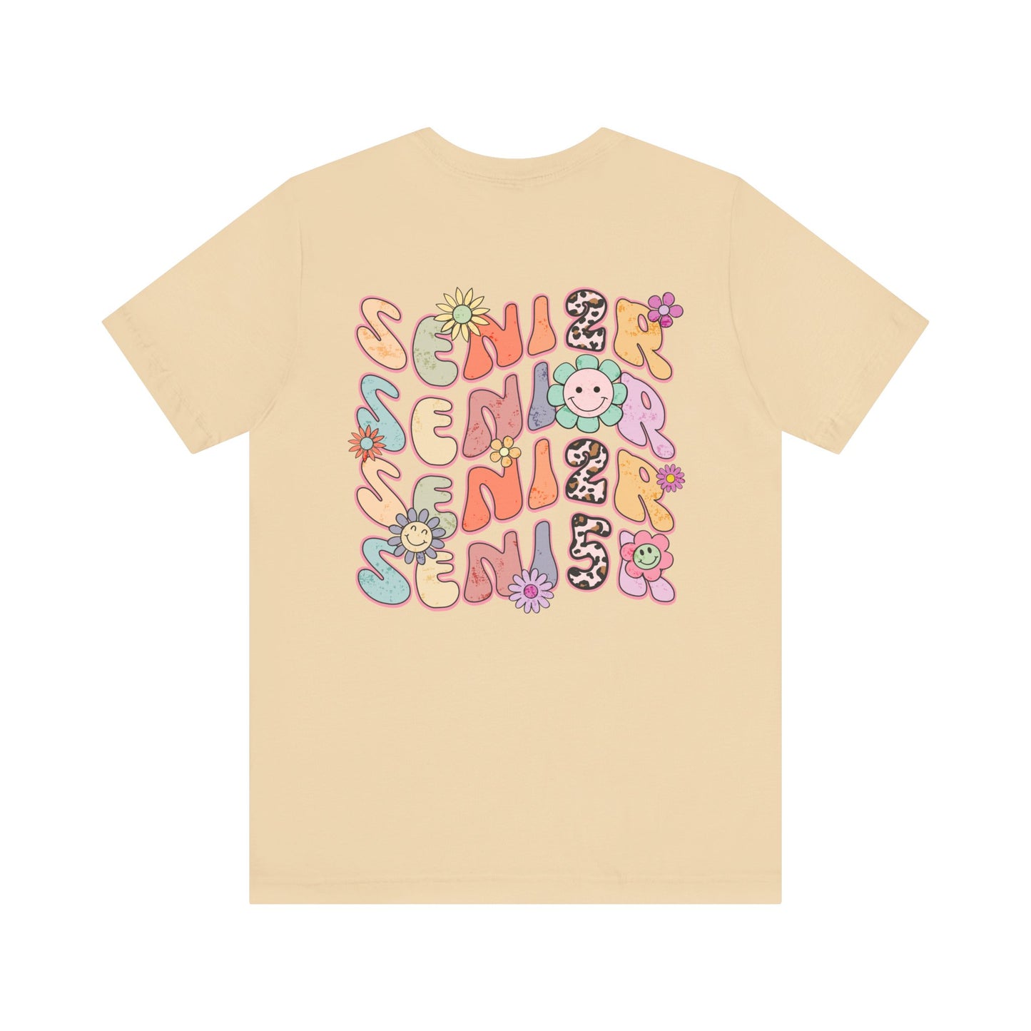 Senior 2025 Bella Canvas Unisex Garment-Dyed T-shirt/Front and back design/Senior 2025/Class of 2025/Graduation class of 2025/gift for her