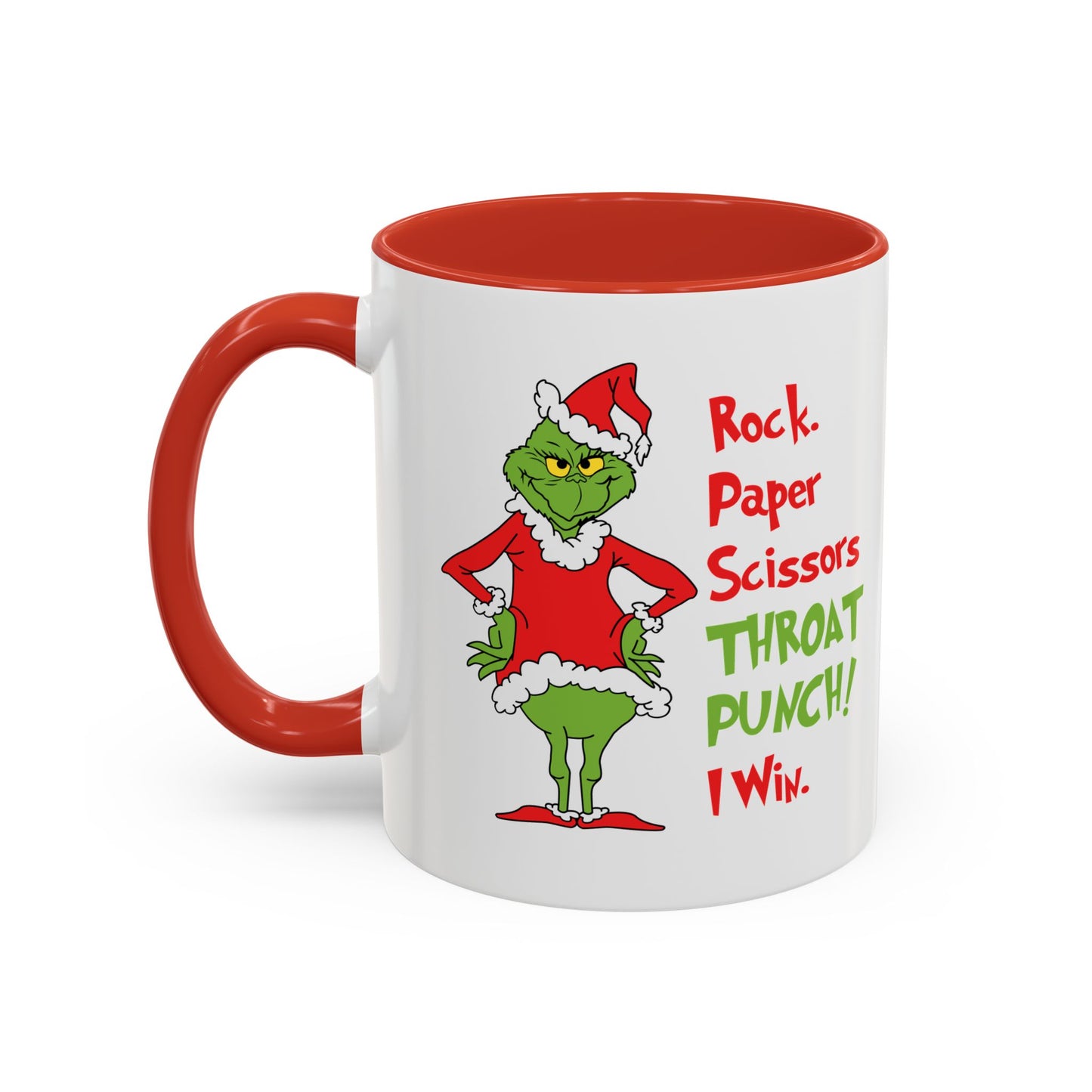 Grinch Accent Coffee Mug (11 oz) /Holiday Mug/ Holiday Coffee Mug/ Funny Holiday Mug