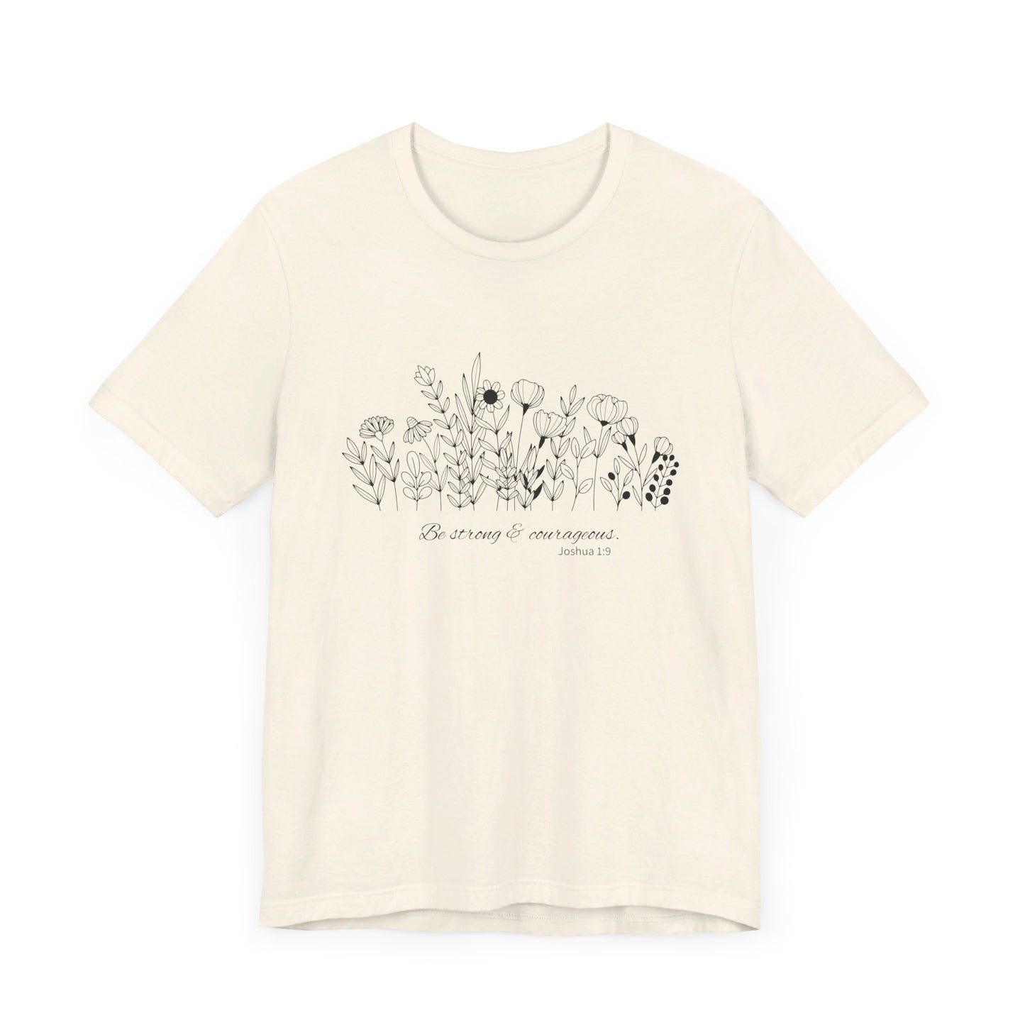 Minimalist T-Shirts, Gifts for Women, Flowers Bella Canvas, Aesthetic Tees, Floral Shirts for Women, Wild Flowers Graphic Tees Unisex