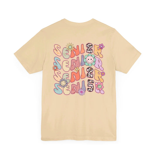 Senior 2025 Bella Canvas Unisex Garment-Dyed T-shirt/Front and back design/Senior 2025/Class of 2025/Graduation class of 2025/gift for her