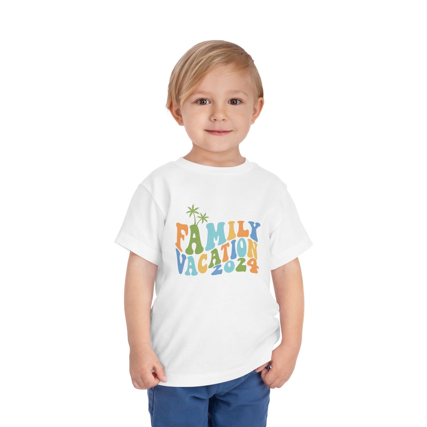 Family Vacation 2024 Matching Toddler Short Sleeve Tee