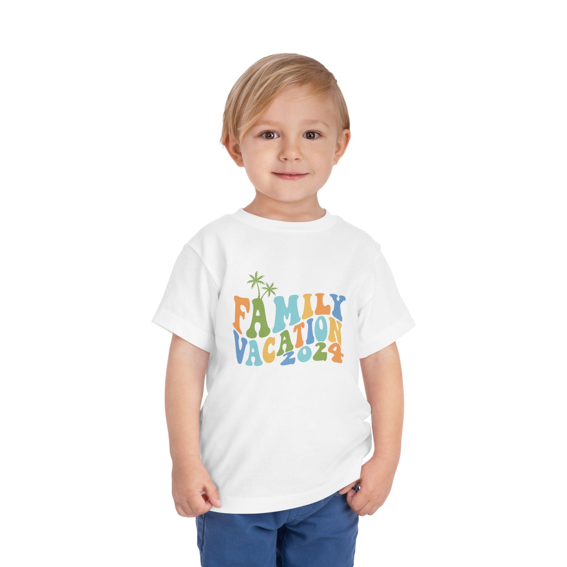 Family Vacation 2024 Matching Toddler Short Sleeve Tee