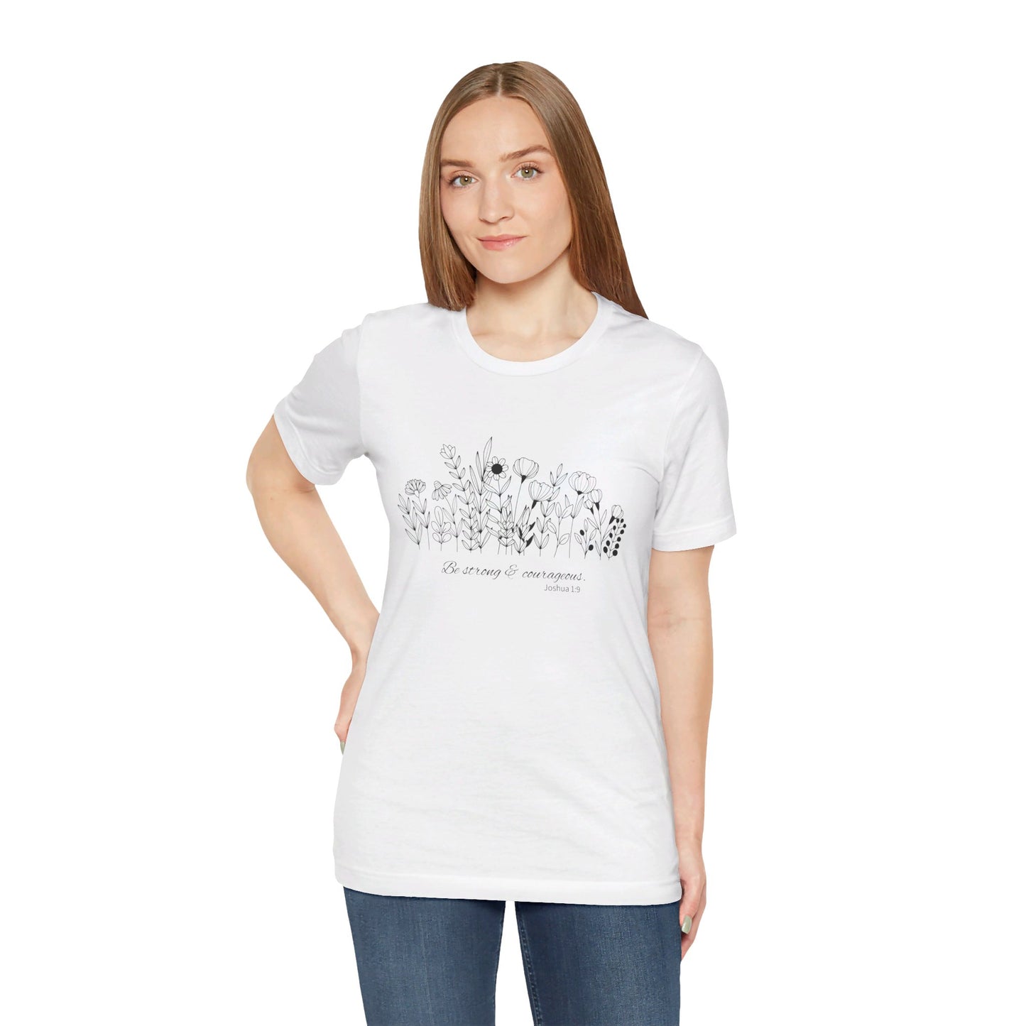 Minimalist T-Shirts, Gifts for Women, Flowers Bella Canvas, Aesthetic Tees, Floral Shirts for Women, Wild Flowers Graphic Tees Unisex